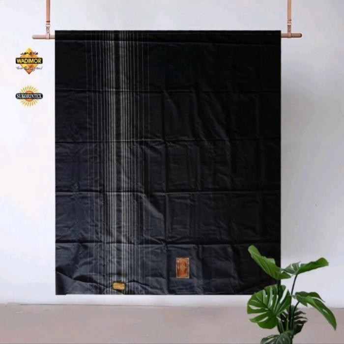 SARUNG WADIMOR POLOS HITAM || WADIMOR PUTIH SARUNG DEWASA Muslim Tenun Kain - Hitam tumpal, Dewasa