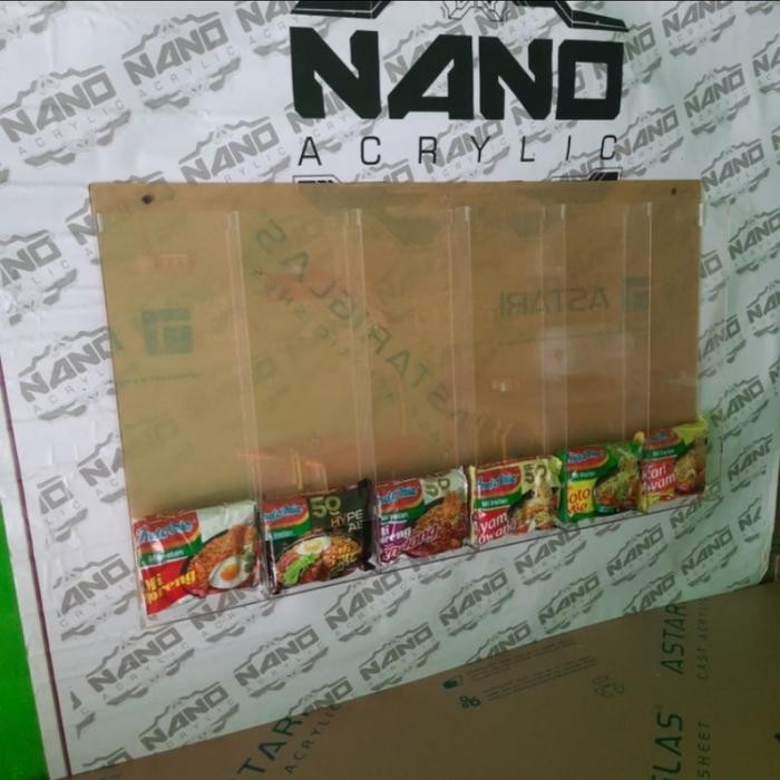 Akrilik Rak Mie Instan/ Display Mie instan - Bening 00