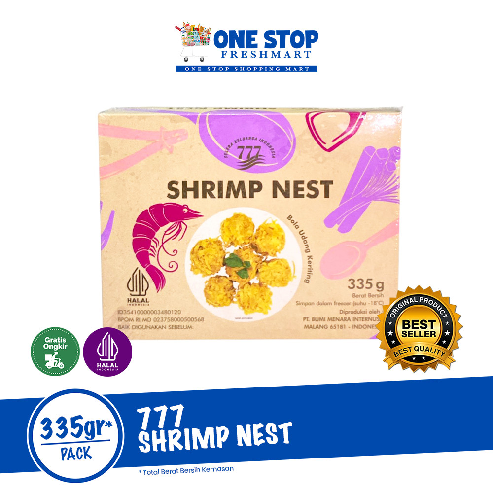 

777 SHRIMP NEST 335GR / 777 BOLA UDANG KERITING 335GR