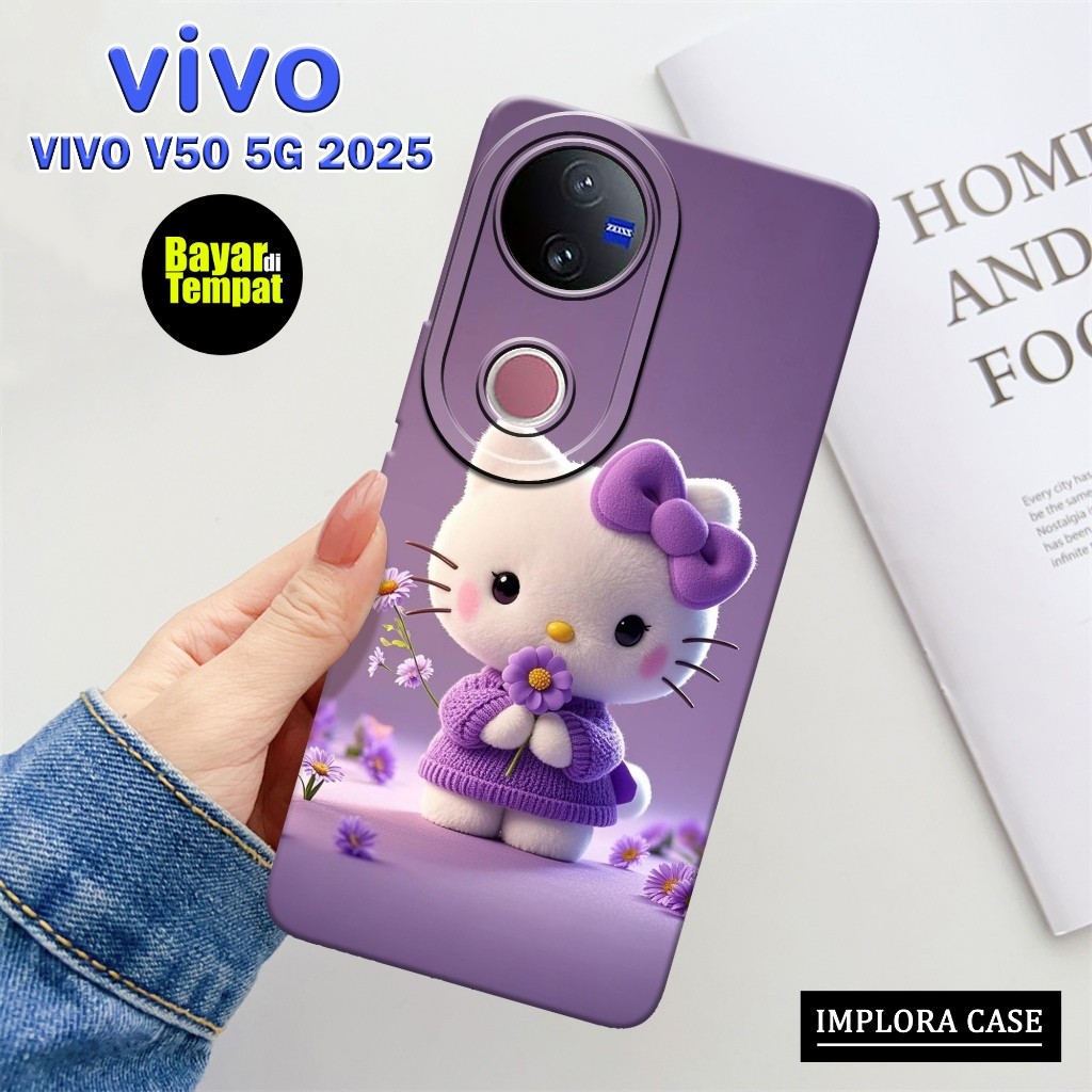 Case Vivo V50 5G 2025 Terbaru Motif Kartun IMPLORA CASE Casing Vivo V50 5G 2025 Softcase Pro Camera 