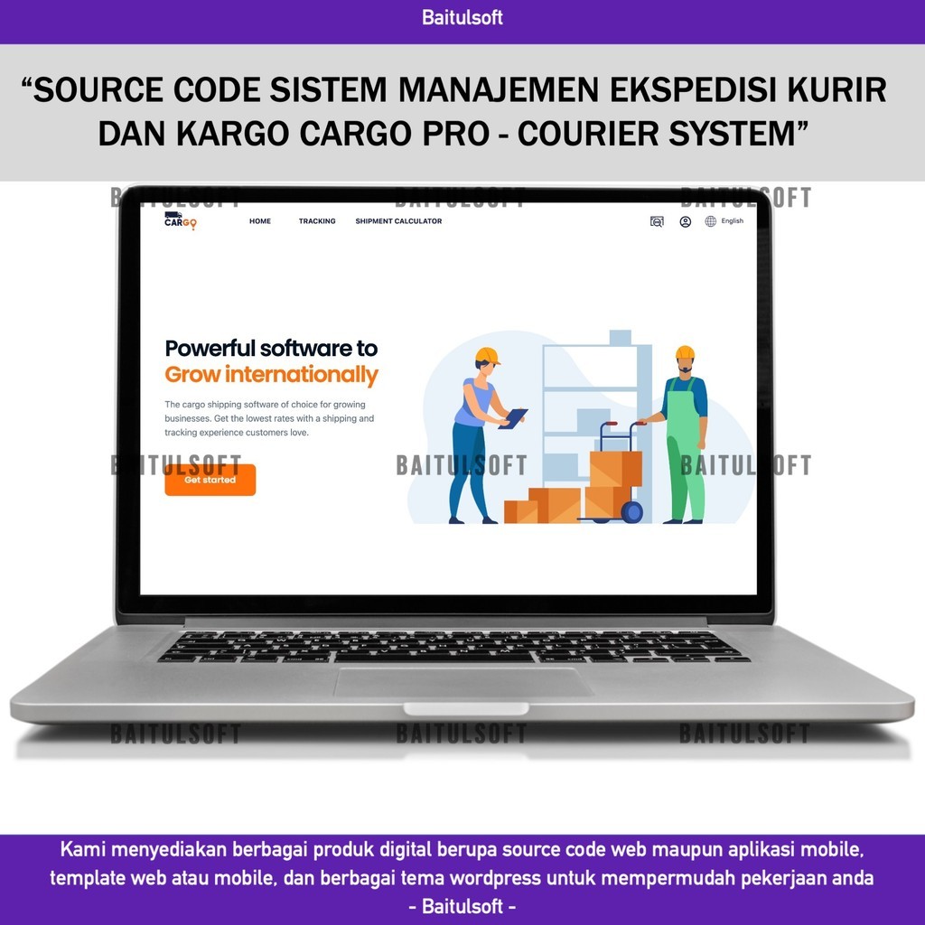 SOURCE CODE APLIKASI WEB CARGO PRO - COURIER SYSTEM D30 BAITULSOFT