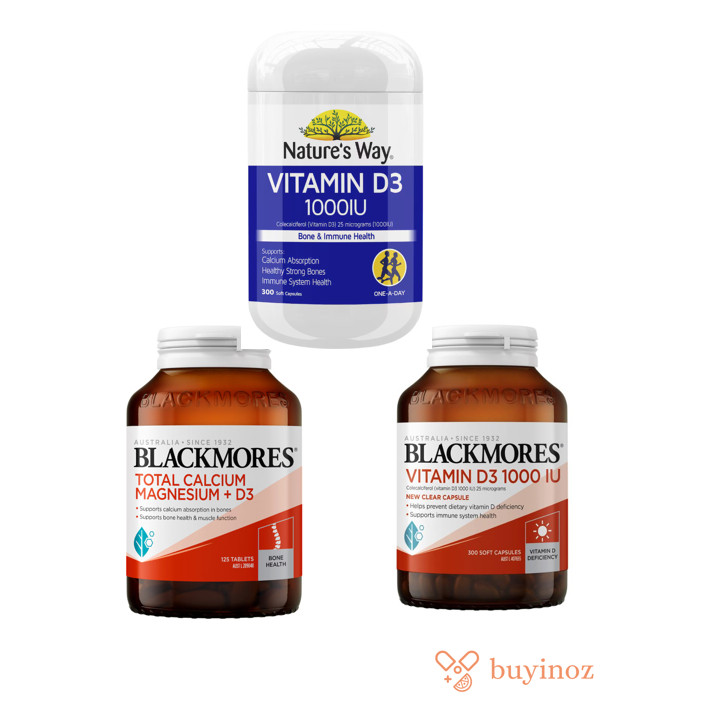 Big sale Nature's Way Vitamin D3 1000IU isi 300  Blackmores  Bio D3 1000IU 60 200 300 Tablet Total C