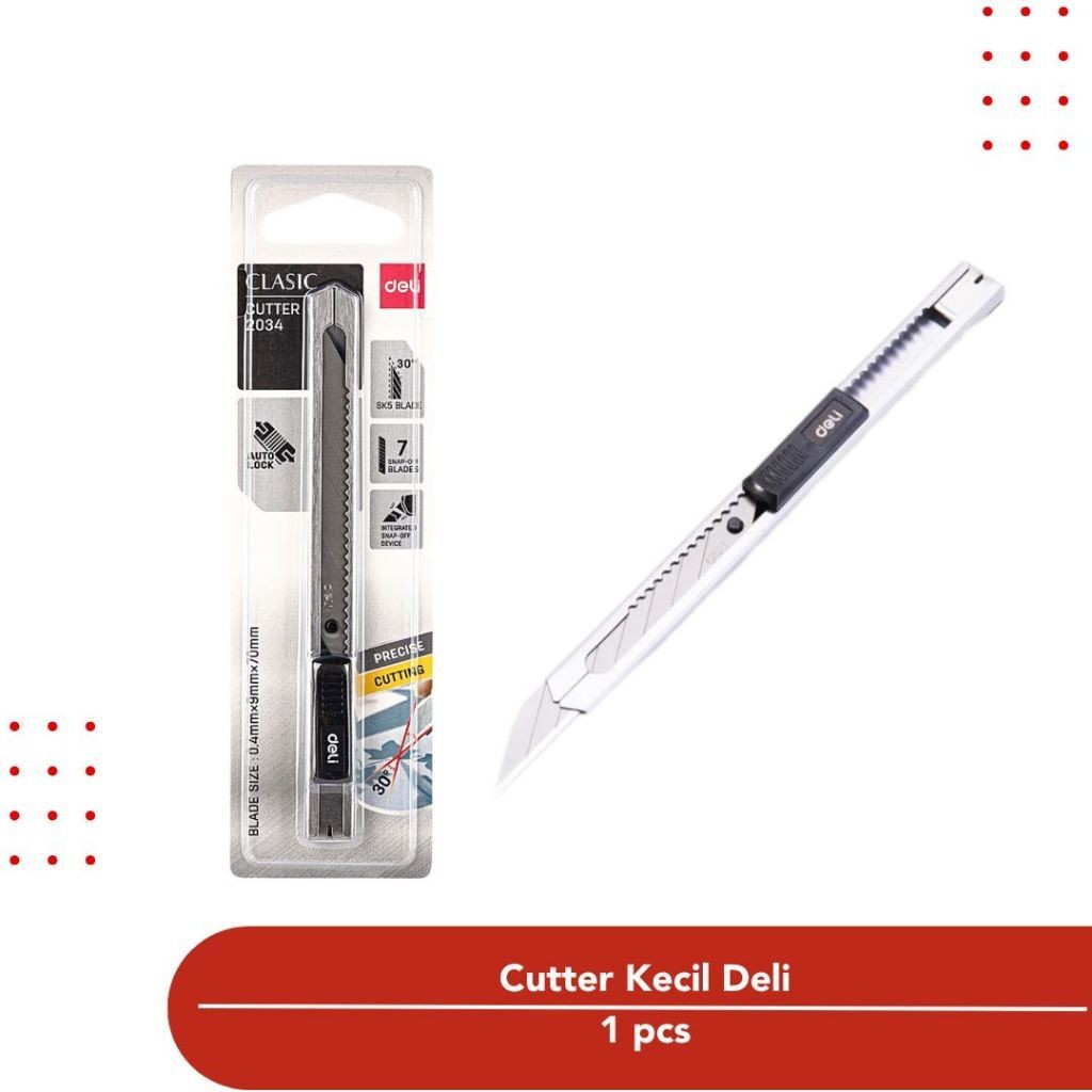 

Pisau Cutter Deli pemotong kertas SK5 E2034