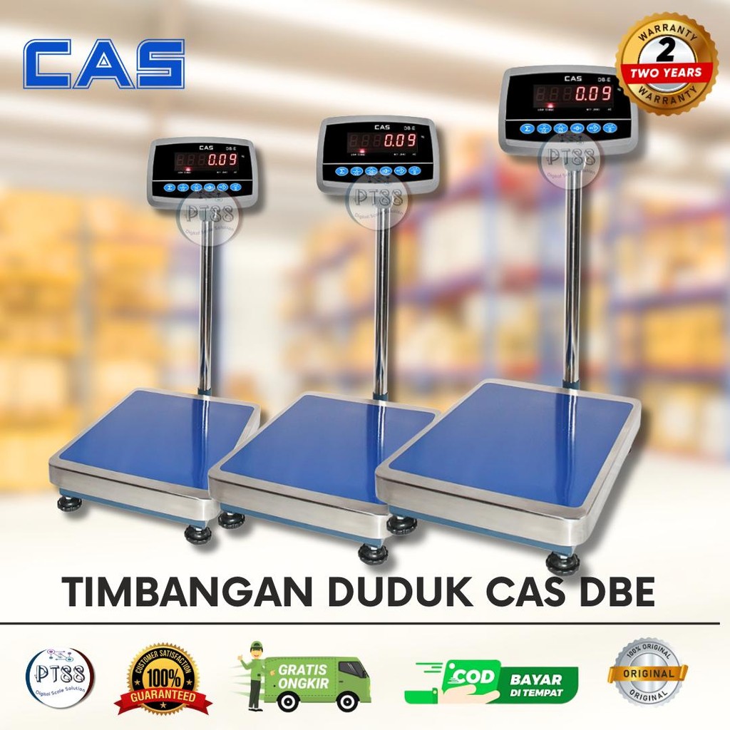 Timbangan Duduk Digital 500kg x 50g CAS DB-E / Timbangan barang CAS DB E 500kg
