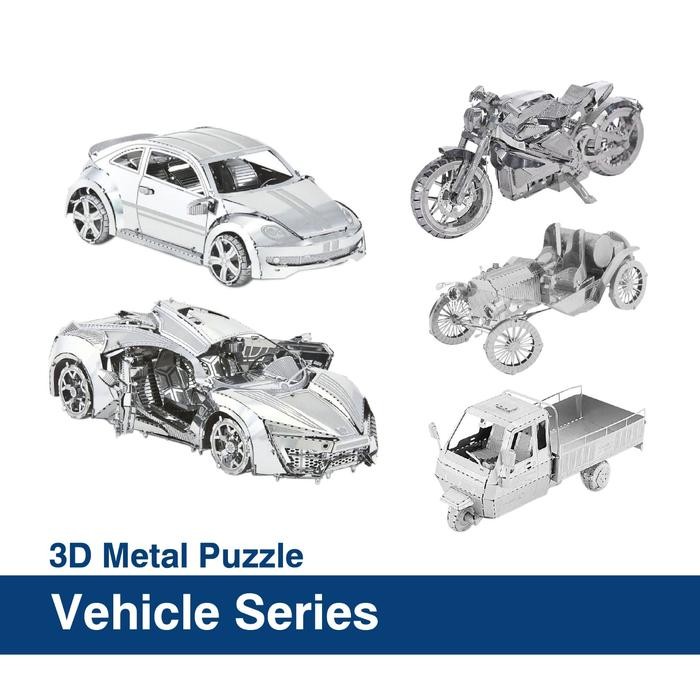 Metal 3d Puzzle Vehicle Series - Puzzle Seri Kendaraan