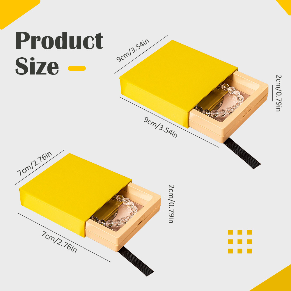 

Drawer PE film jewelry storage box candy color ring pendant necklace earring bracelet antioxidant jewelry display Accessories