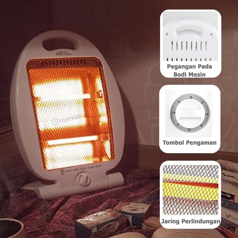 220v Penghangat Portable Alat Pemanas Ruangan Heater Pemanas Ruangan Lampu Pemanas Ruangan Portable 