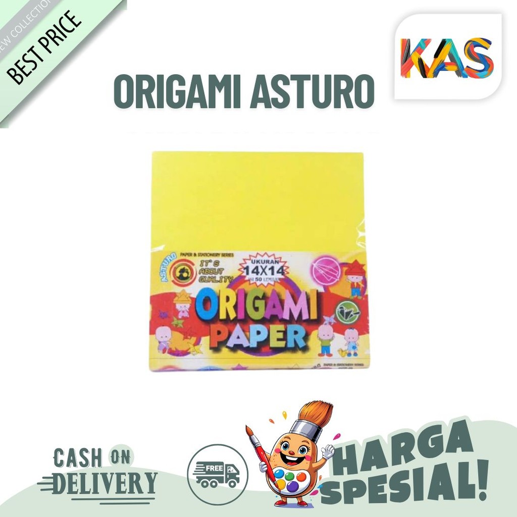 

Kertas Lipat/ Origami Asturo ukuran 16x16 cm