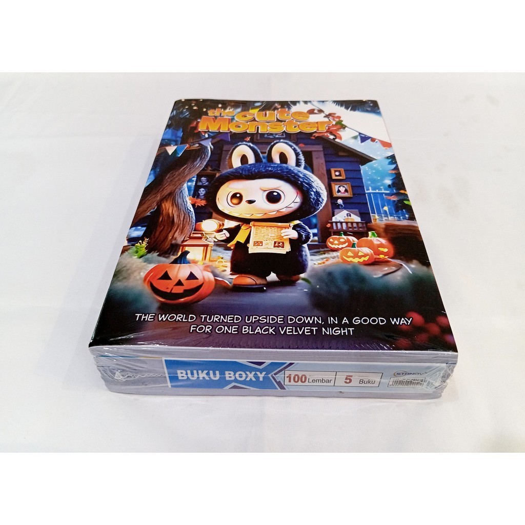

(5PCS)Buku Tulis Ukuran Panjang isi 100 Lembar /Buku Tulis Boxy Isi 100 Lembar kraft campus monster