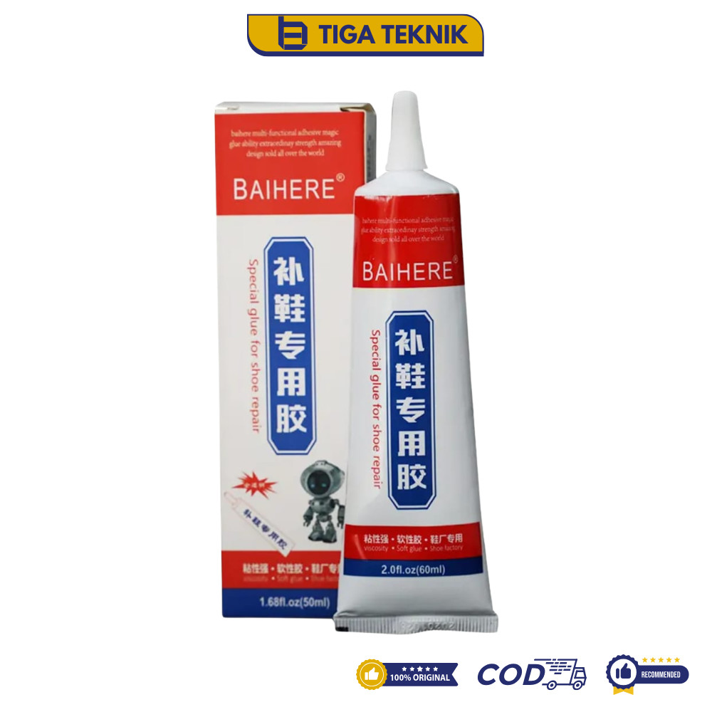 

LEM Sepatu Sendal 60ml Super Kuat Shoes Glue Penambal Sepatu Sendal Kuat