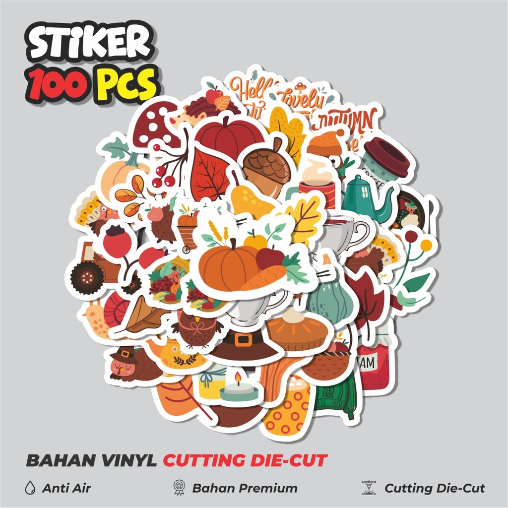 

Terbaru! 50 pcs Stiker Musim Gugur Dekorasi Lucu Kreatif untuk Notebook, Skateboard, HP