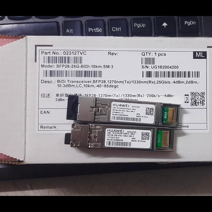 SFP 25G 10 KM BIDI HUAWEI Singel core ( sepasang)