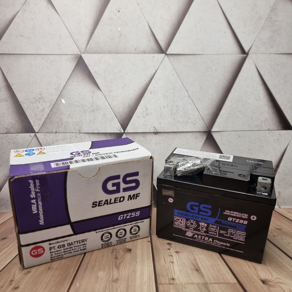 Aki Motor Astra GS GTZ5s Beat F1 FI CW Injeksi Accu Kering MF Original