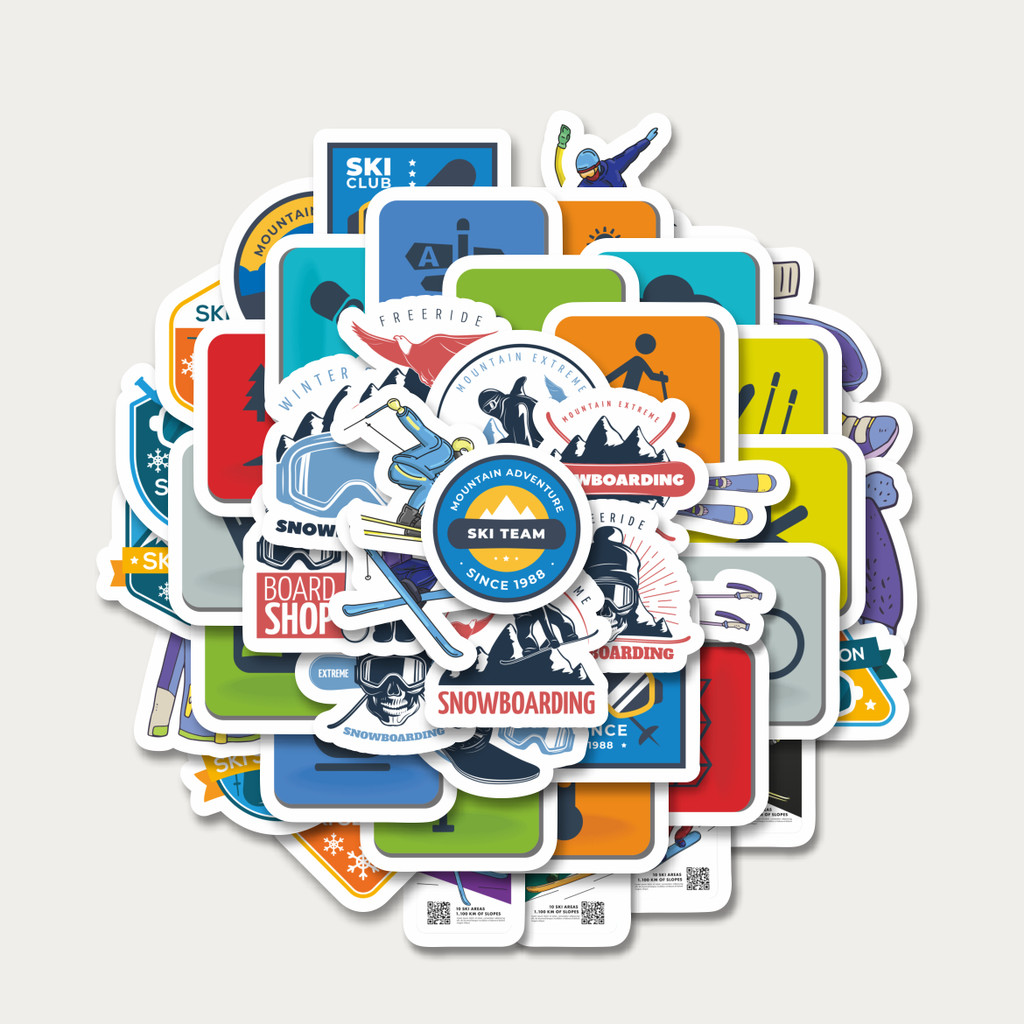 

Sticker Pack Stiker Ski Salju Gunung Stikcers | Sticker TUMBLR | Stiker LAPTOP KOPER HELM