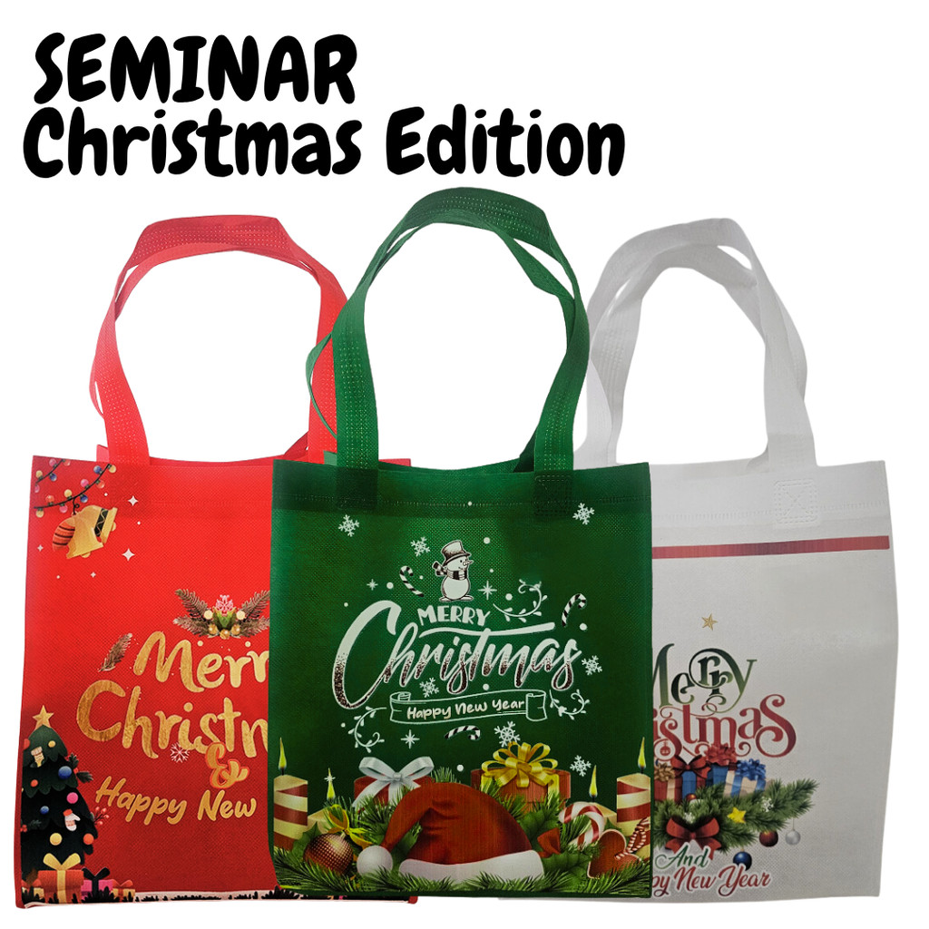 

Tas spunbond Seminar Christmas Edition [ SABLON DTF! ]