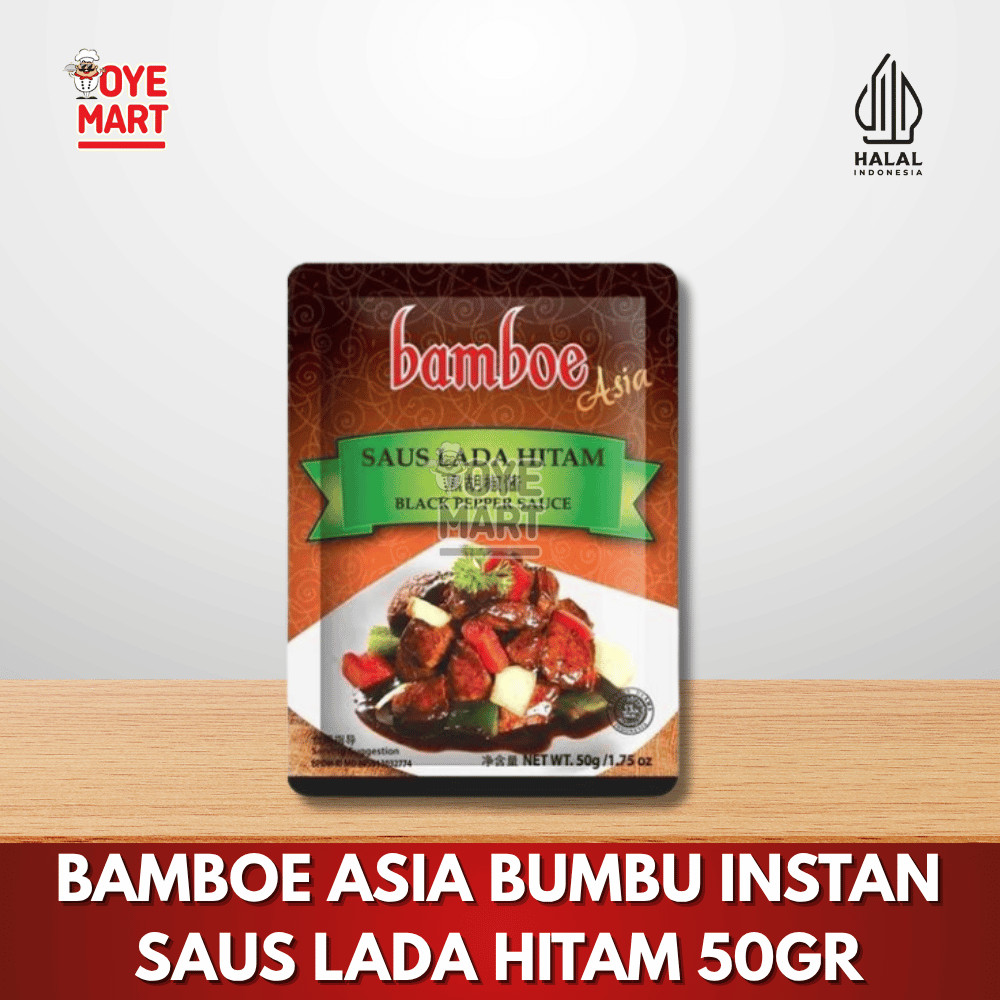 

BAMBOE ASIA BUMBU INSTAN SAUS LADA HITAM 50GR