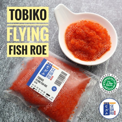 

Tobiko Orange Flying Fish Roe | Telur Ikan Sushi Halal