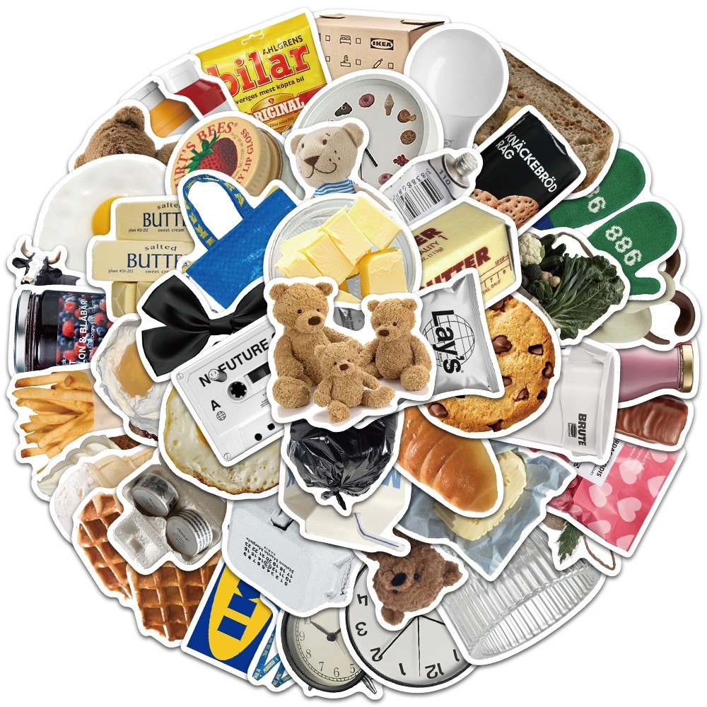 

Sticker Rumah IKEA Sederhana Stiker untuk Buku Tempel/Buku Harian/HP/Dekorasi Laptop/Sticker Helm Tahan Air Vinil/Stiker Tablet Ponsel Stiker Tahan Air