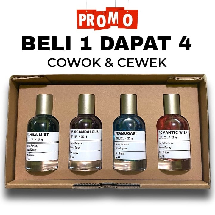 

Beli 1 Dapat 4 Parfum Cewek Dan Cowok