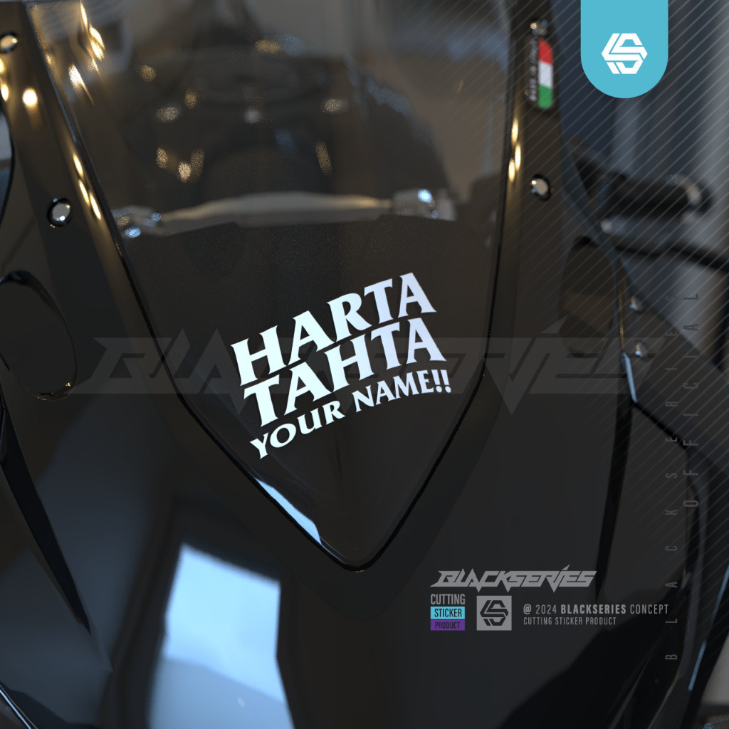

Cutting Sticker Harta Tahta | Stiker Nama | Custom Nama | Custom Text
