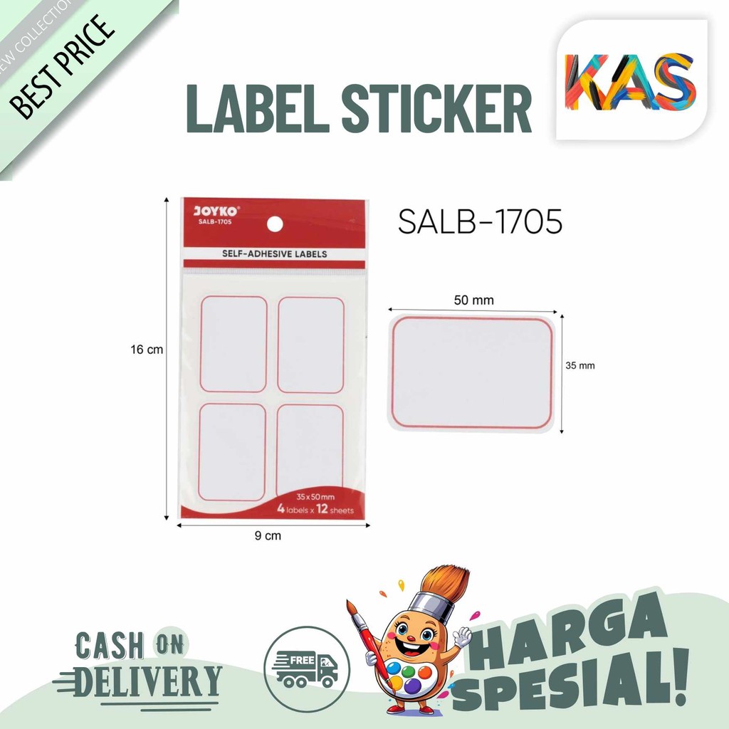 

Label Sticker Self Adhesive Labels Joyko SALB /SET
