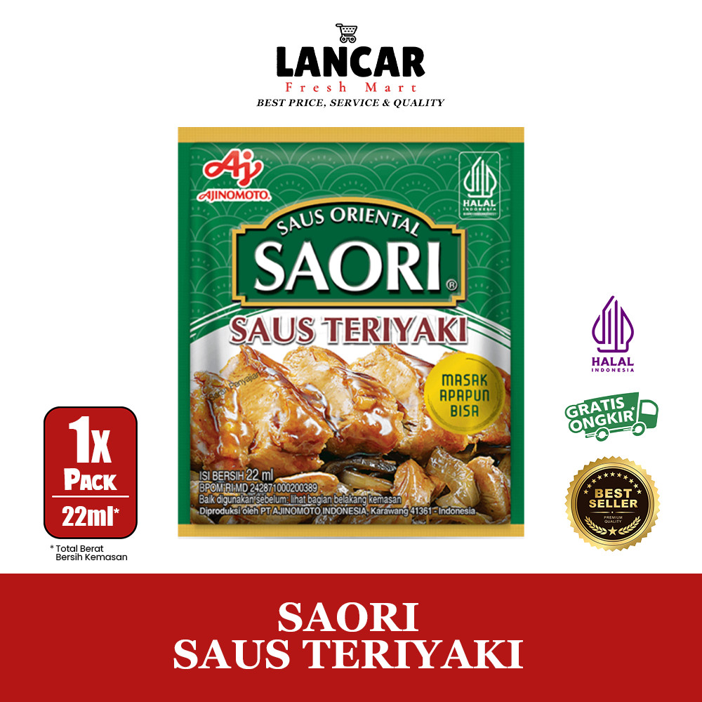 

SAORI SAUS TERIYAKI SACHET 22ML