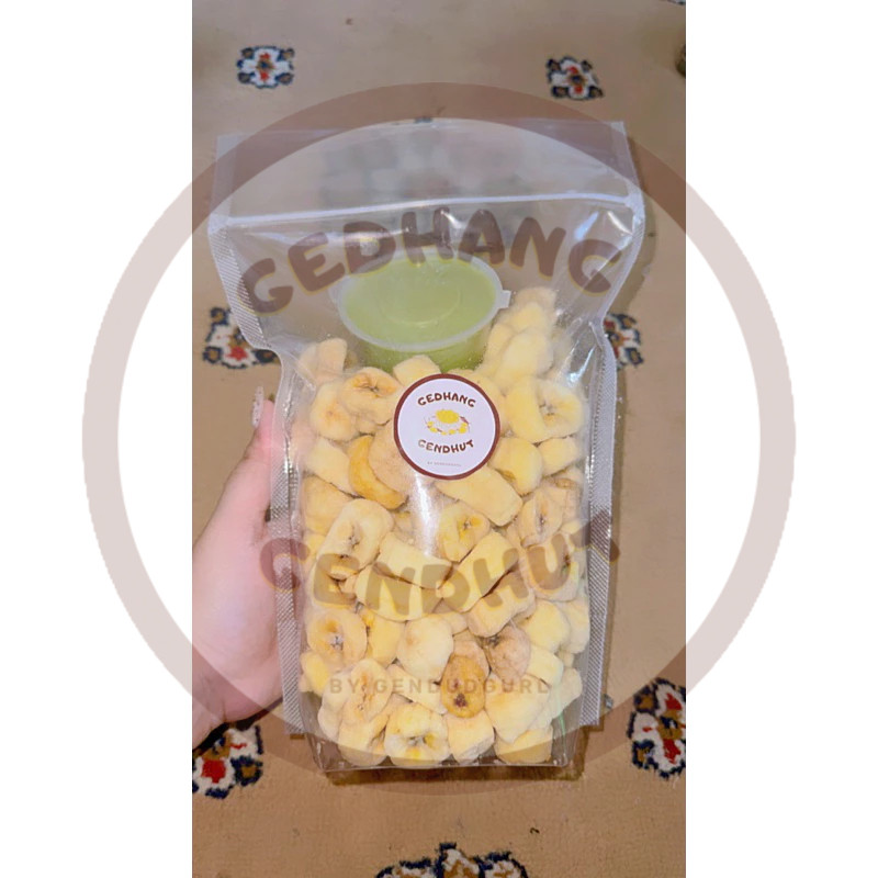 

500gr Gedhang Gendhut Pouch Pisang Crispy Asli
