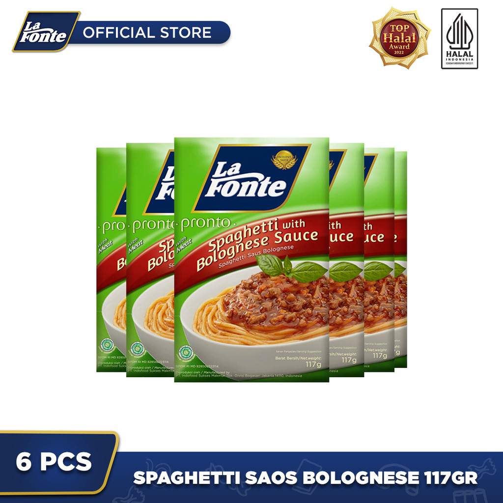 

6 PCS - La Fonte Spaghetti Saos Bolognese 117 Gr