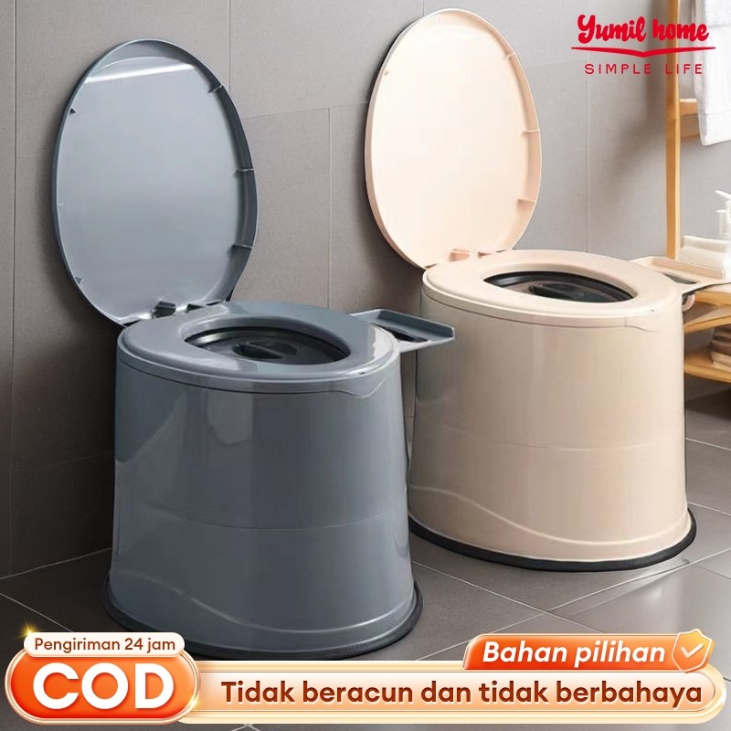 wc Duduk Portable Lansia Portable Toilet Pregnant Women Adult Plastic Mobile Toilet Portabel Lipat