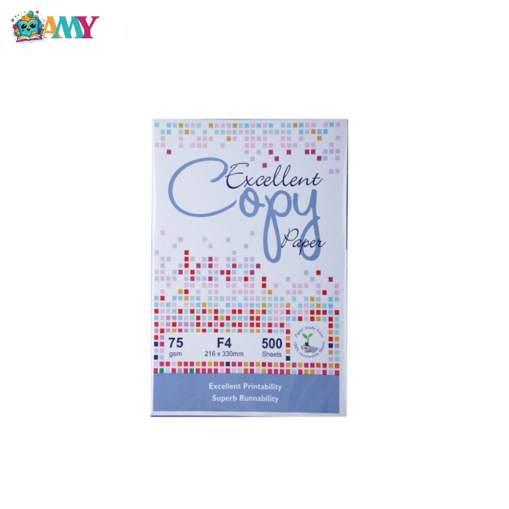 

KERTAS HVS EXCELLENT COPY F4 75GR AMY STASIONARY