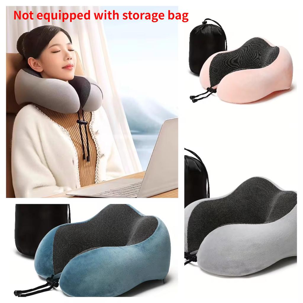 1pc U Shaped Memory Foam Neck Pillow, Soft Travel Pillow Neck Cervical Airplane Pillow, Cervical Tra