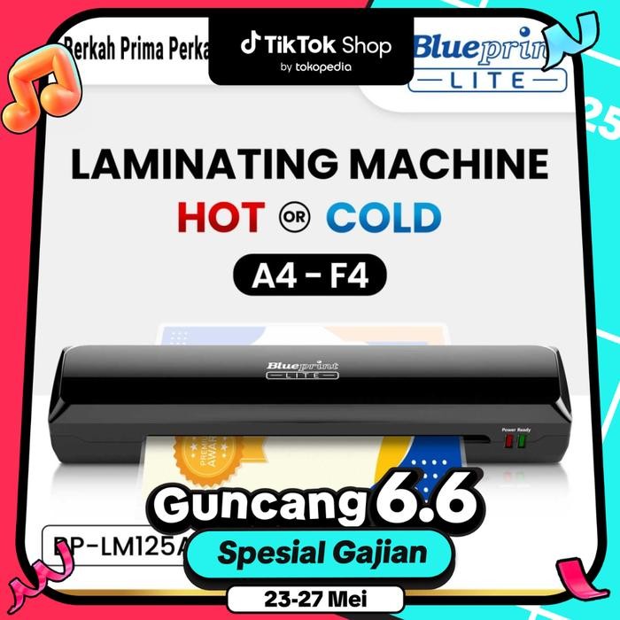 

Mesin Laminating BLUEPRINT LM125A Hot & Cold Laminating Machine A4 F4