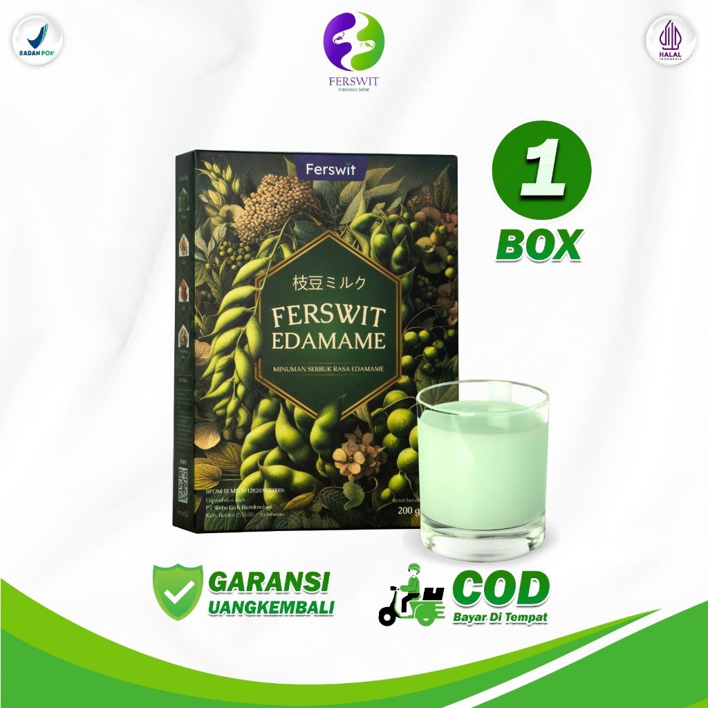 

Ferswit Susu Edamame Jepang - Baik Untuk Asam Lambung, Gerd & Pencernaan 1 box Ready Stock