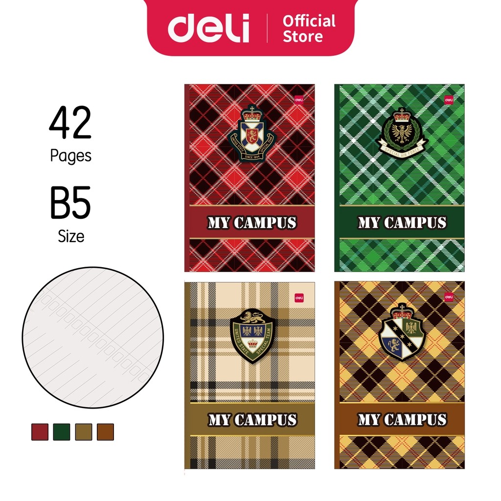 

Deli | Buku Tulis (Writing Book) | B5 42 Lembar | CNB542