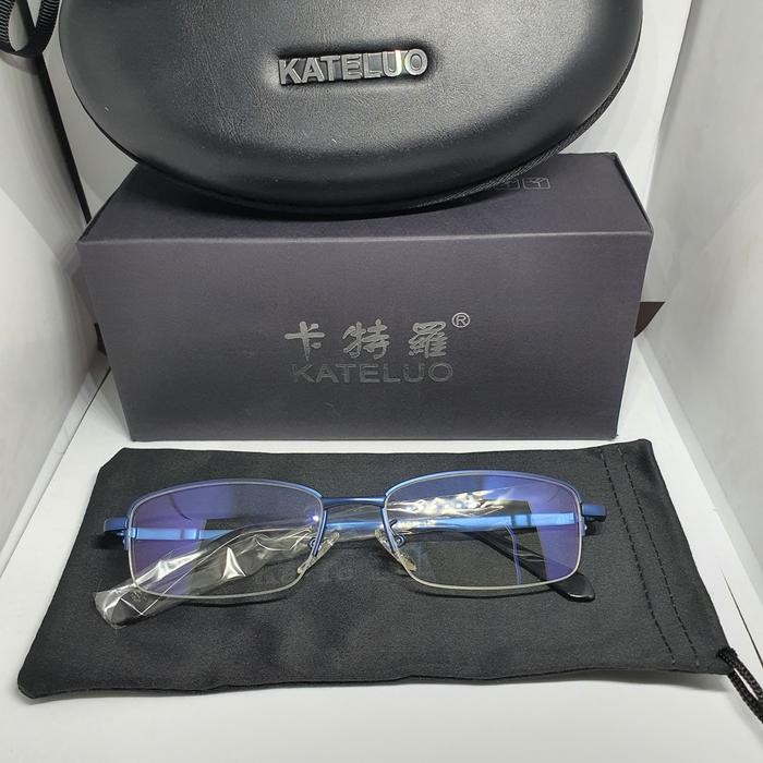 KATELUO 8801 Kacamata Komputer Anti Radiasi Half Frame Metal Touch