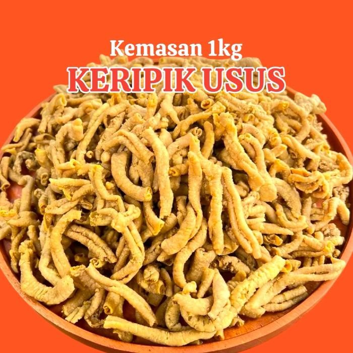 

Sale 1KG KERIPIK USUS PREMIUM AYAM JAGO Food Snack Camilan Crispy Happy Shopping