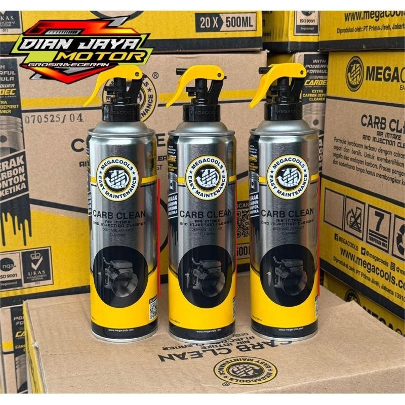 (megacool) Cleaner Pembersih Karbu & Injeksen Merek Megacool 500Ml Original Cleaner Carbu Carbu Clea