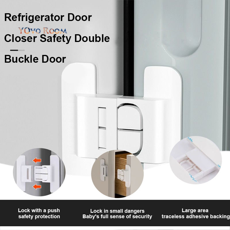 Baby Safety Lock / Kunci Pengaman Pintu Laci Lemari Pakaian Kulkas / Kunci Freezer Mencegah Anak-ana