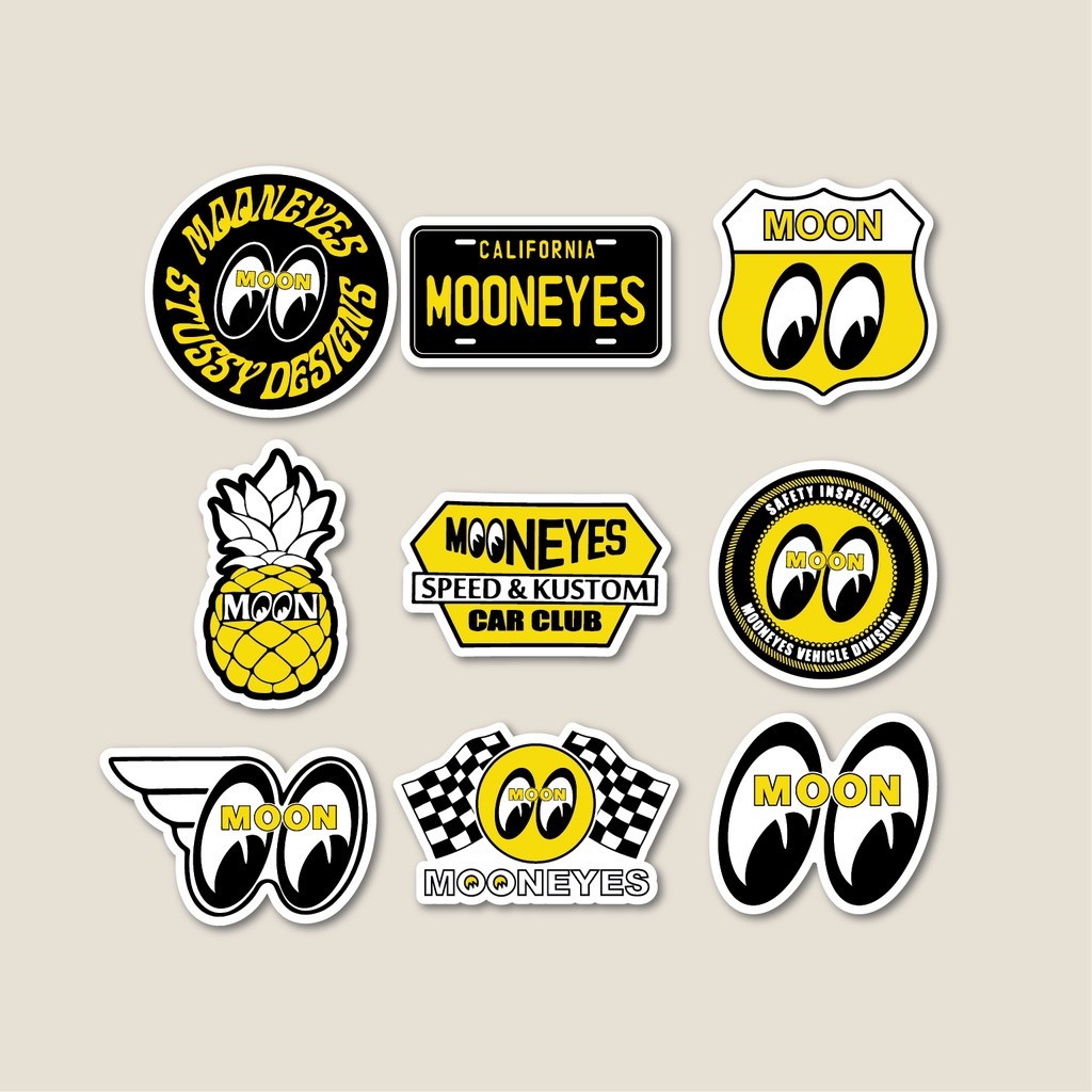 

Sticker Pack Mooneyes | Sticker Tumbler | Stiker Laptop Koper Helm
