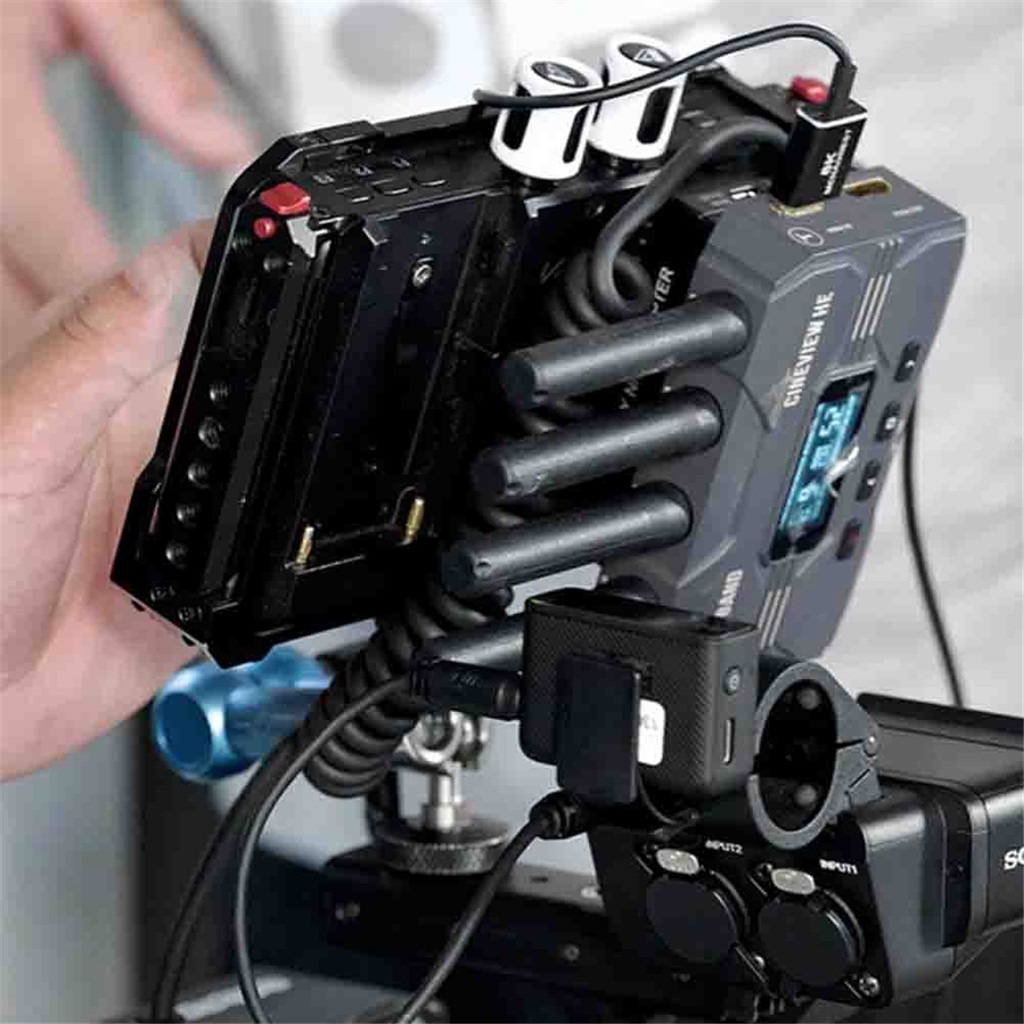 Dummy Battery D-TAP to NP-F550 for NP-F550/F750/F970 Battery Double Sided Dummy Battery Power Adapte