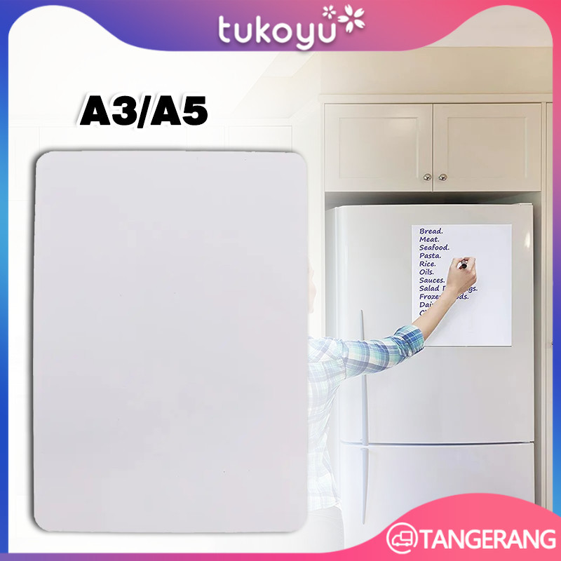

Papan Tulis Magnet A3/A5 Whiteboard Magnetic Single Face Untuk Kantor Sekolah