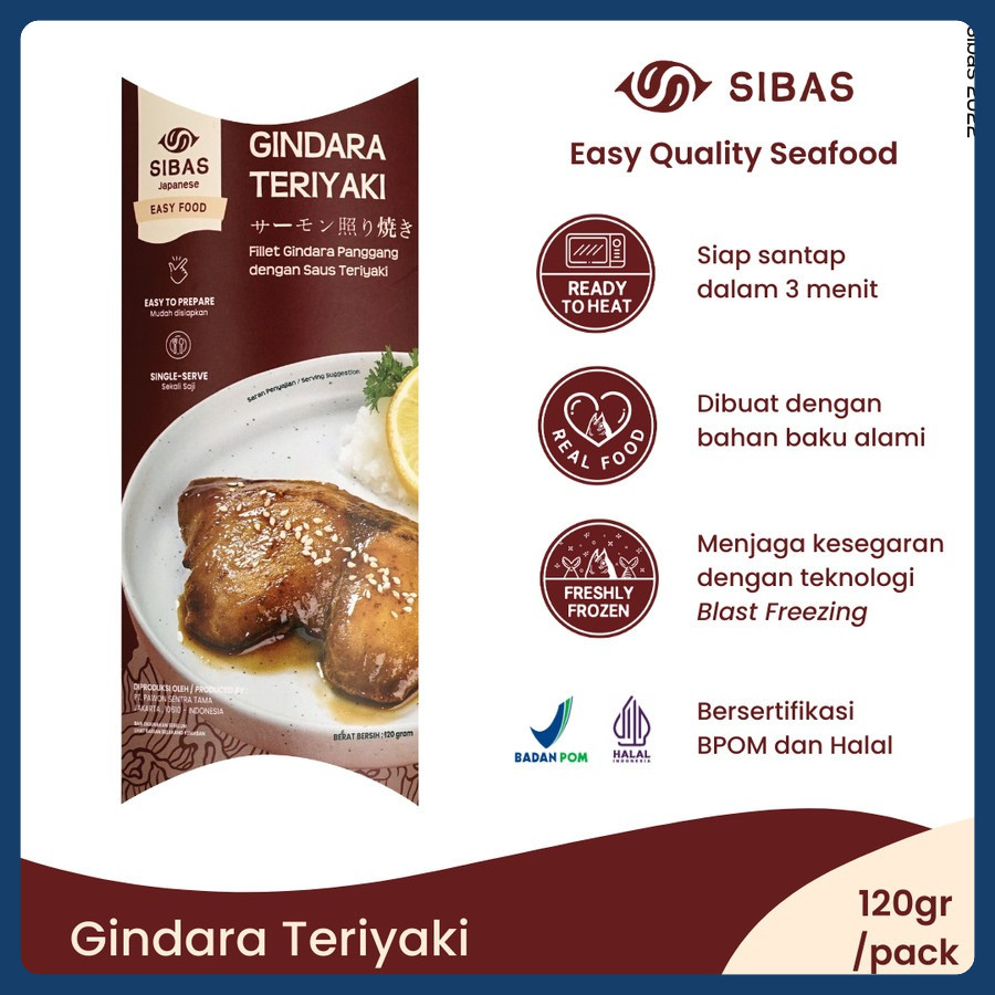 

Sibas RTH - Ikan Gindara Teriyaki Siap Saji / Makanan Ready To Heat / Japanase Series