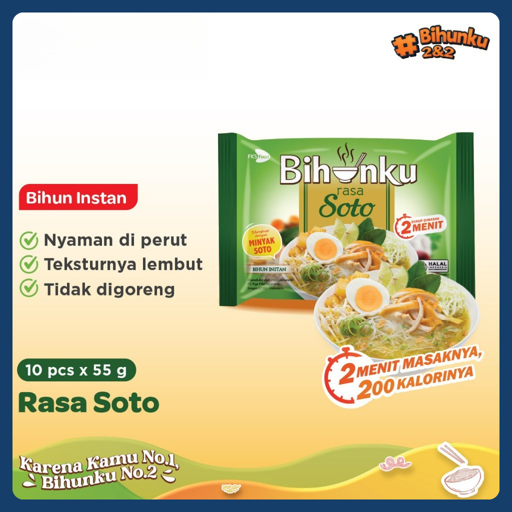 

Bihunku Soto Paket Isi 10