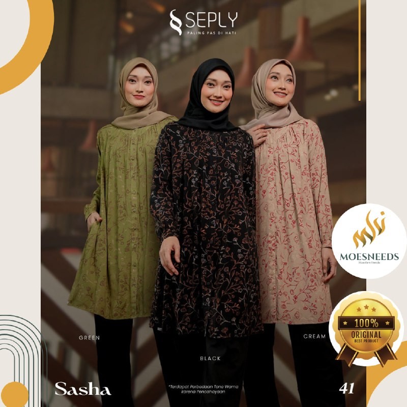 SEPLY Atasan Tunik Daily Wanita Motif Printing Sasha 41