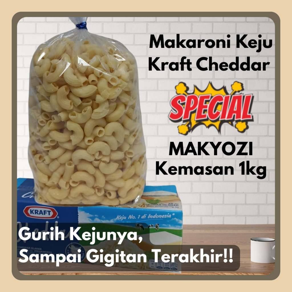 

Makaroni Keju Kraft Kiloan Macaroni Keju Chesse Harga 1 kilo Yozi Store