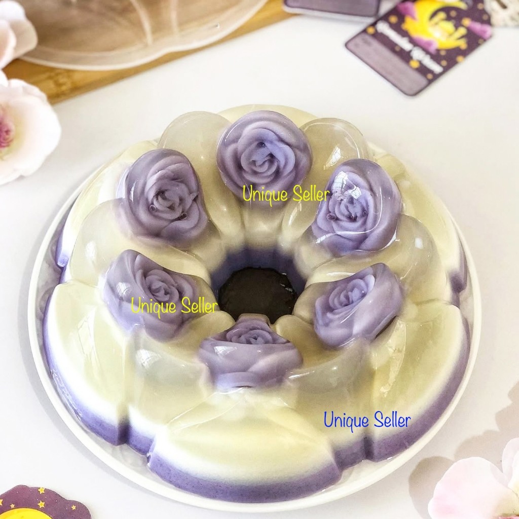 1 pcs Cetakan Puding Camelia 24 cm / Cetakan Puding Pudding Agar Ager Jelly Jelli Jeli Jely Plastik 