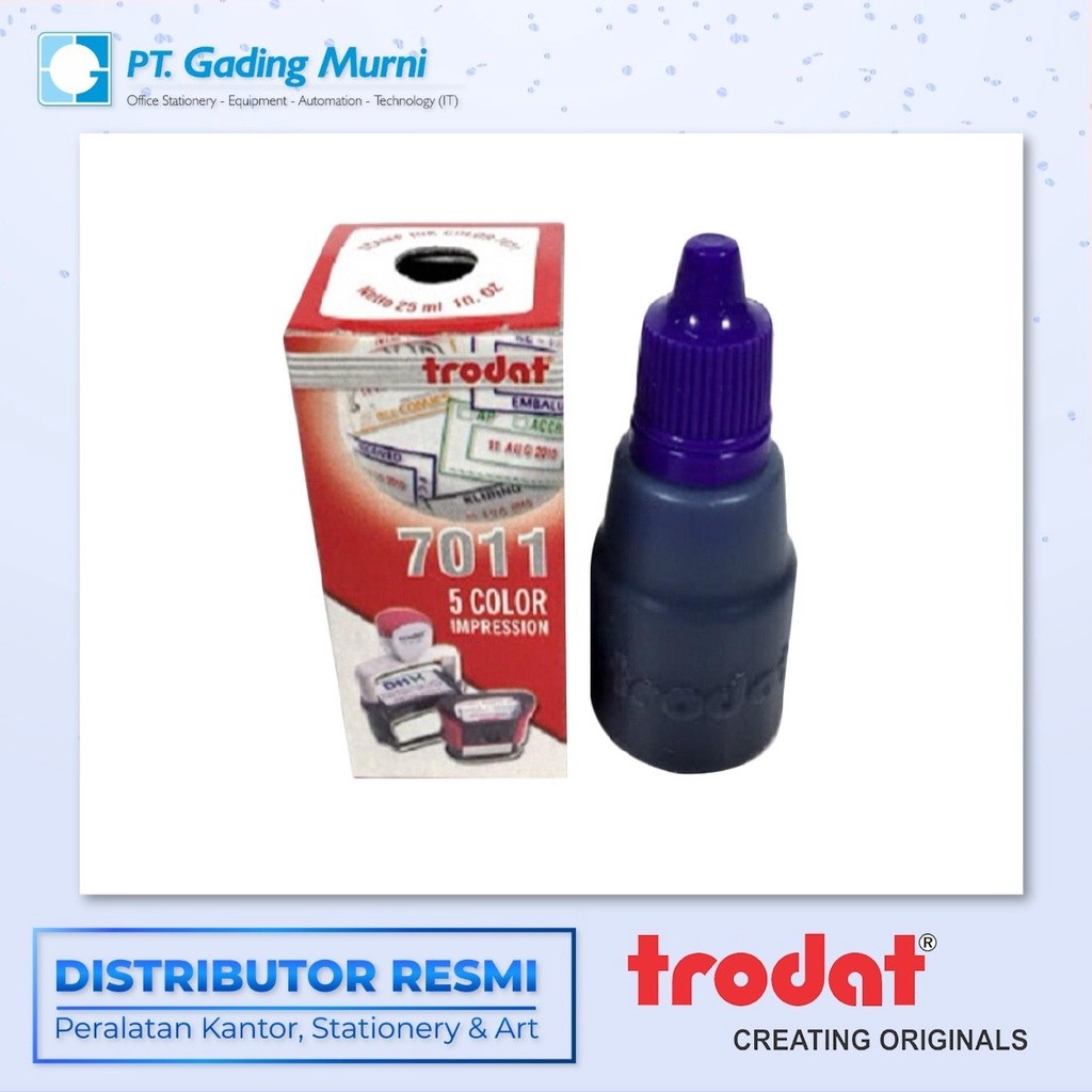 

Tinta Trodat 7011 25ml Awet Untuk Kertas