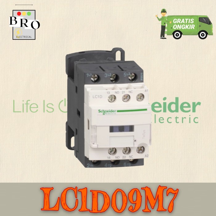 Schneider Kontaktor LC1D09 / Contactor LC1D09M7 D09 09M7