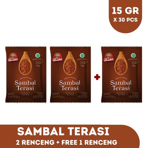 

TermurahPaket Sambal Terasi Dua Belibis 15 Gr Buy 2 Get 1new