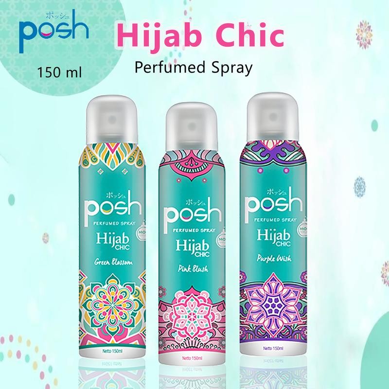 

Posh Hijab Body Spray Purple Wish / Green Blassom 150 ml - Parfum Wanita - Wangi Wangian Perfume
